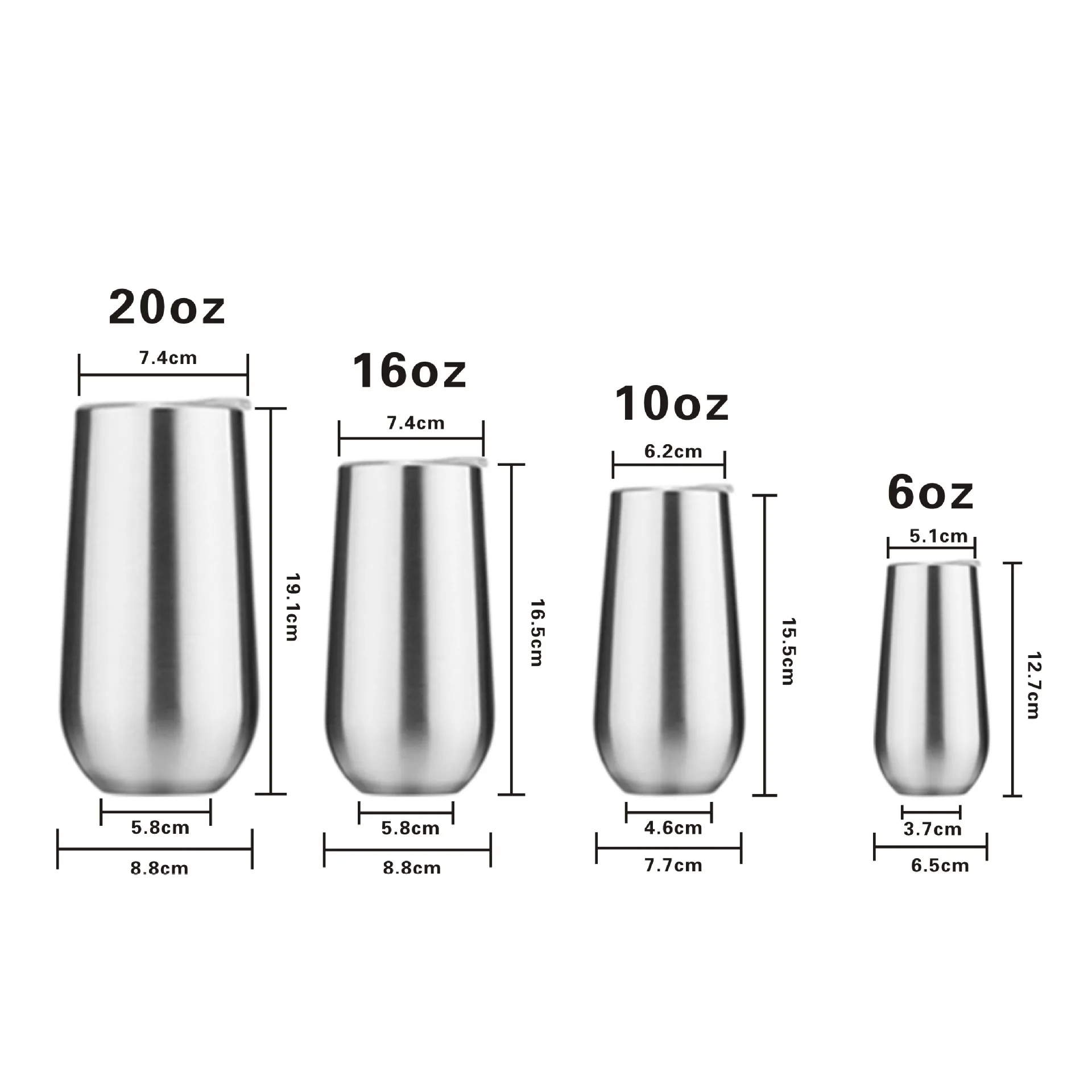 Wholesale 6oz Swig Egg Shaped Wine Tumbler Double Walled Stainless Steel Vacuum Cup Insulated Travel Beverage Beer Mug