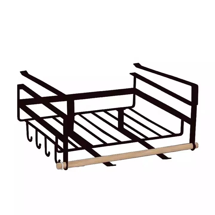 Kitchen Plate Rack Cabinet Metal Storage Rack Hanging Cabinet Basket spice jar set Hanging Cabinet Shelf Basket