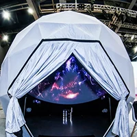 75d Oxford Fabric Waterproof and Fire Retardant Blackout Dome Screen Polyester Woven with PU Coating