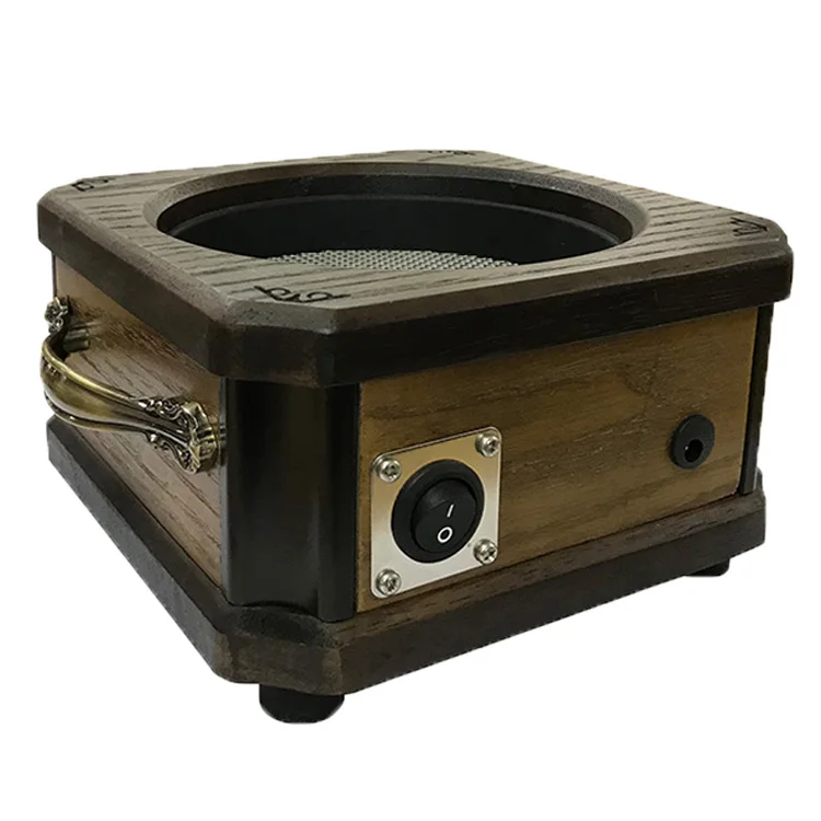 New Brand Retro Style High-end Small Electric Home Coffee Bean Roasting Cooler With Solid Wood or Log Design For Household Use