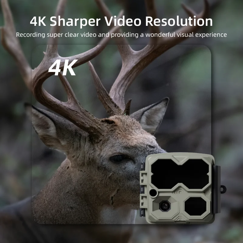 L-SHINE Digital Trail Mini Trail Camera With 48MP New Full FHD Laser Night Vision Trail Hunting Camera Function Scouting Camera