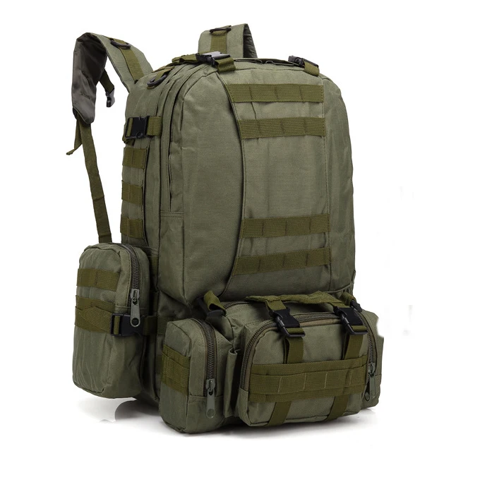 0201 Custom Wholesale 55L Outdoor Tactical Camouflage Travel Waterproof Big Large Capacity Mens Hiking Backpack