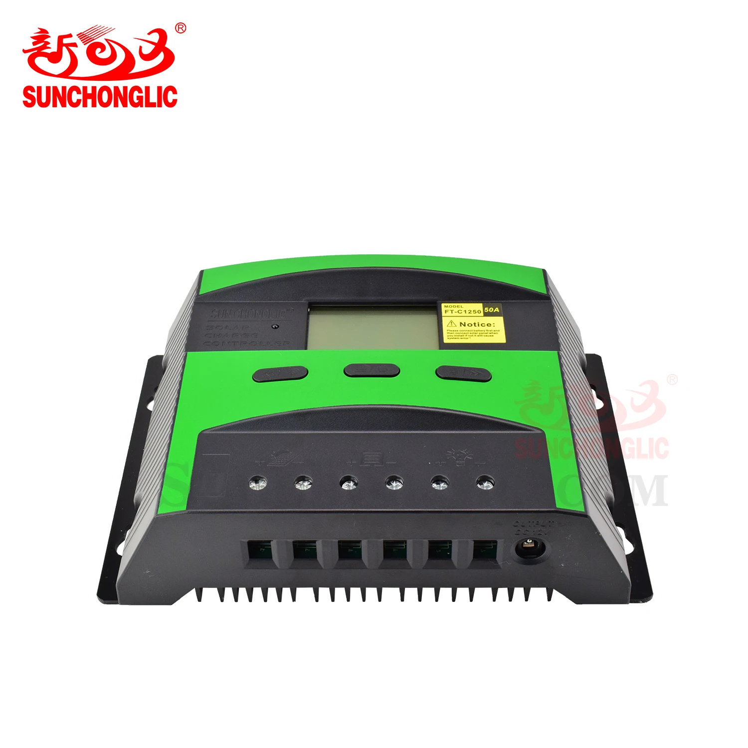 Sunchonglic manual solar charge controller 12V 24V 50A 50amp solar charger controller