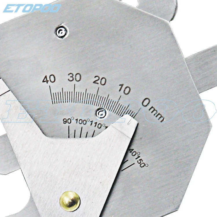 High quality Weld Inspection Ruler HJC40B Welding Gauge Weld Bead Height Seam Gap Ruler Gage
