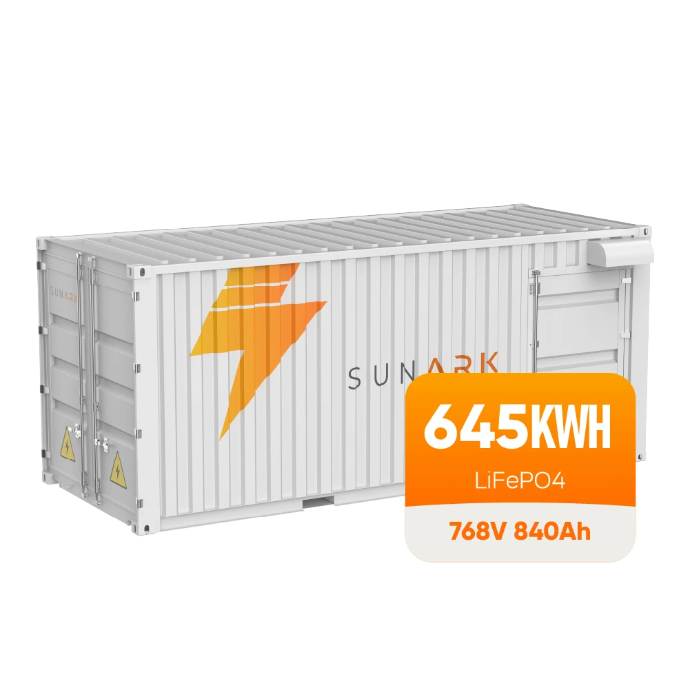 Sunark Energy Battery Storage Container 645Kwh 1MWH 2MWH High Voltage Industrial Lithium Battery Container Power Storage System