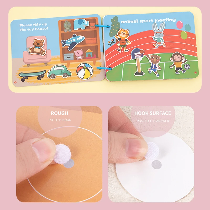 Wholesale hot trending 2022 montessori baby my quiet book for toddlers 2-4 wooden felt quiet busy book best educational sensory