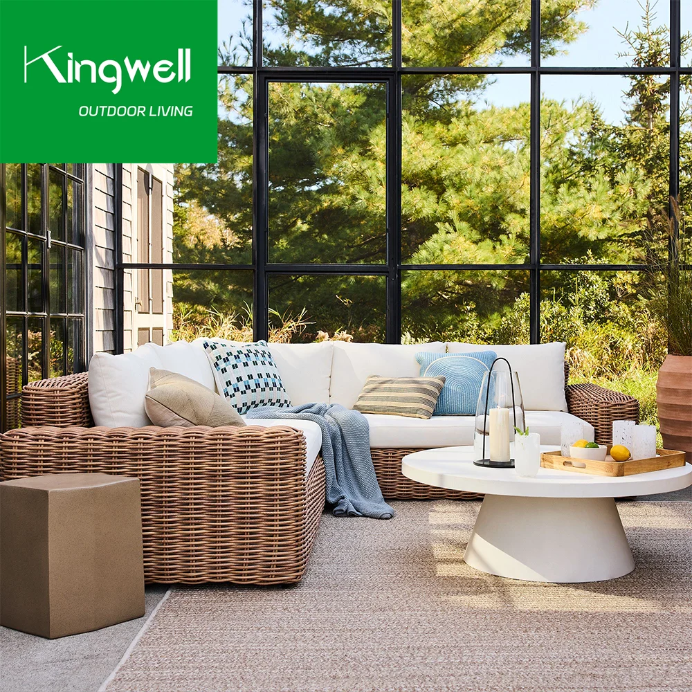 OEM factory natural  rattan furniture rattan garden set outdoor patio furniture with best quality