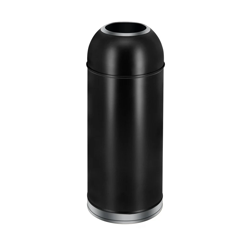Factory Custom Bullet Shaped 35L Metal Office Double Layer Trash Can Hotel Trash Can