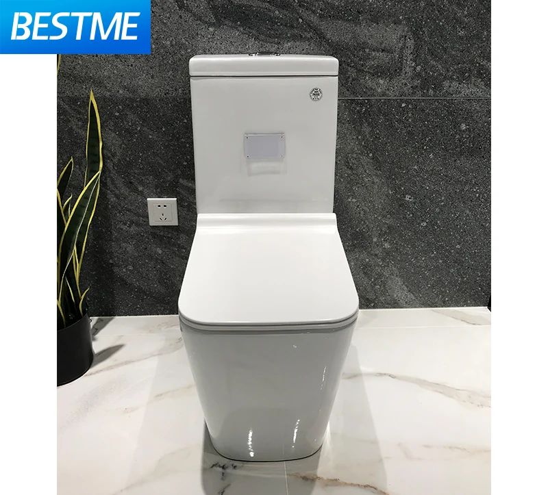 Квадратный стильный стоячий напольный керамический комнатный унитаз для ванной комнаты слитный шкаф воды