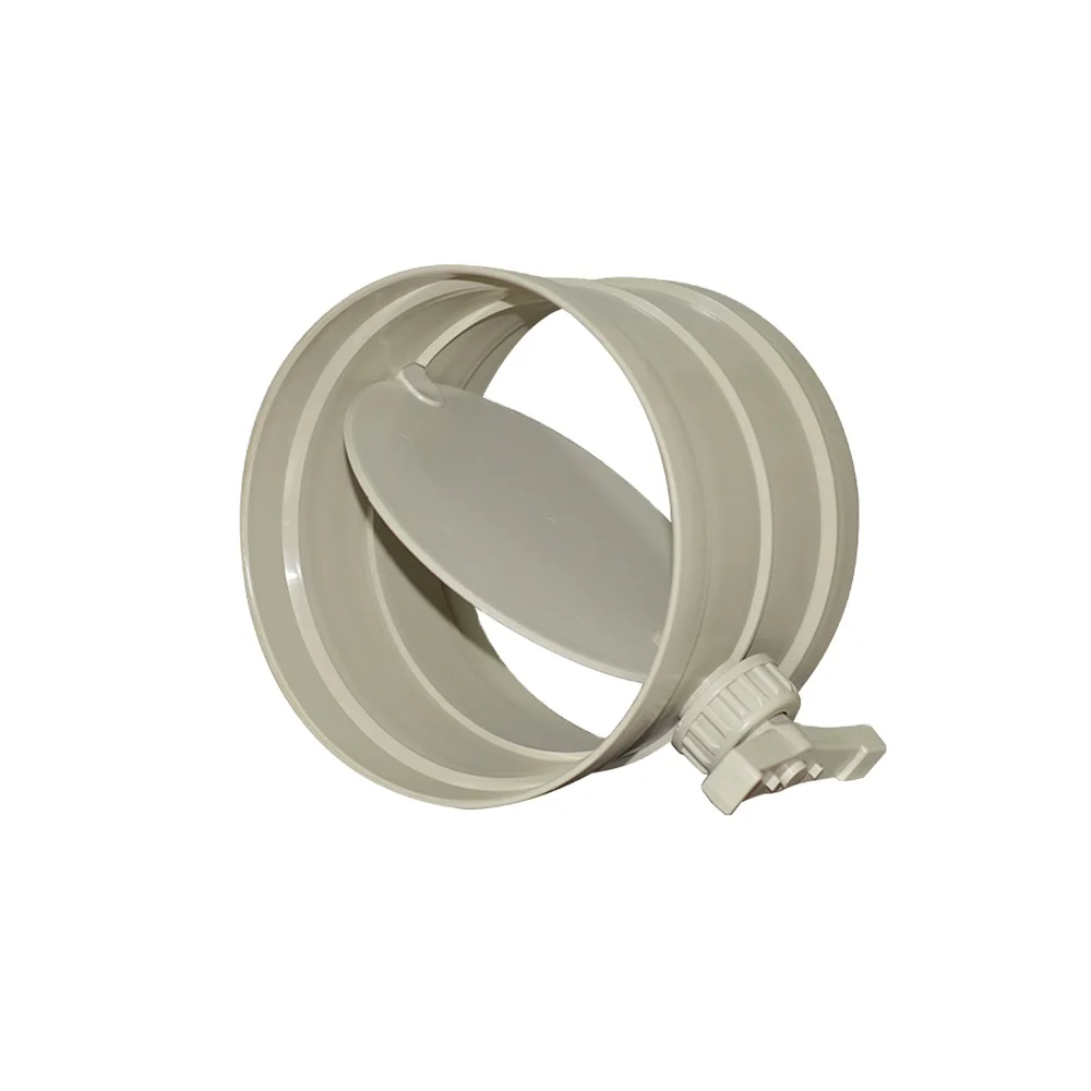 Клапан-бабочка из ПВХ/ПП пластика с ручным управлением потоком воздуха