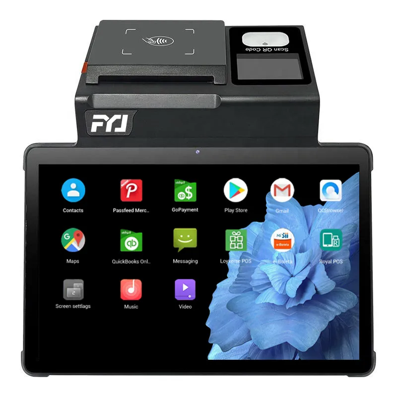 FYJ F1-T1 11' 3G+16G Android 12 Cash Register Desktop Tablet Pos Systems Terminal Touch Screen Android All in One Pos Machine