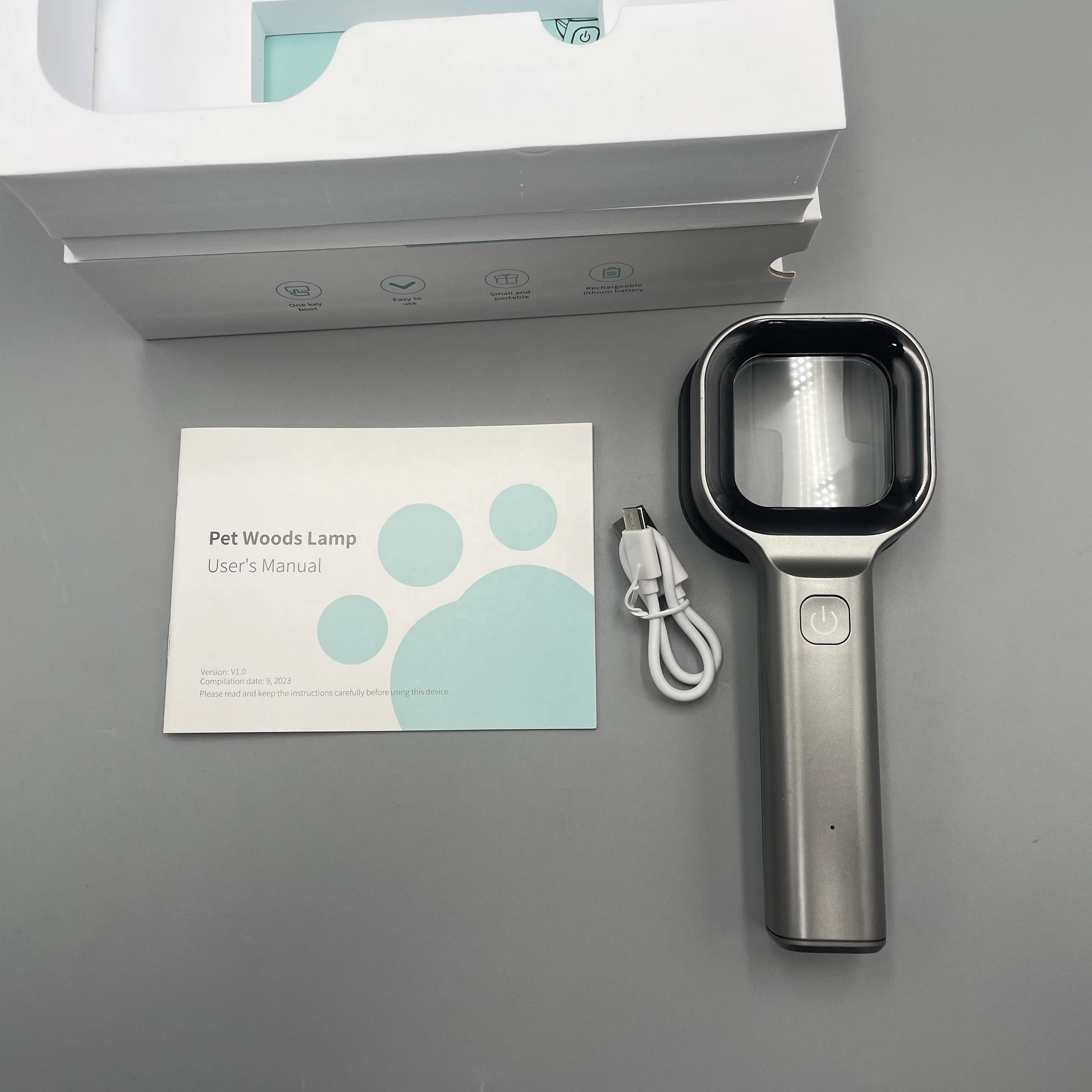 Wood Lamp Skin Analyzer  Pet Dermoscopy Wood Lamp Model VW1 For Veterinary Fungal detection