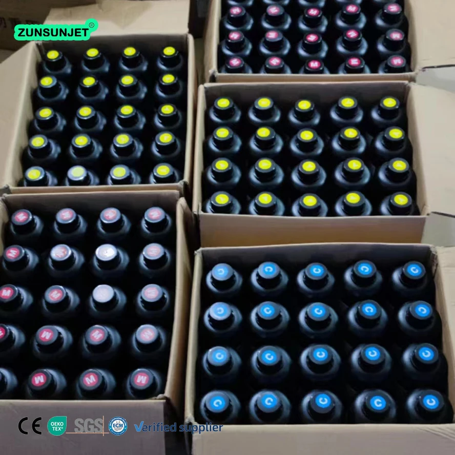ZUNSUNJET Non-toxic Eco Friendly UV Curable Printing Pigment Inkjet Inks For Epson UV dtf  Transfer Printing printer