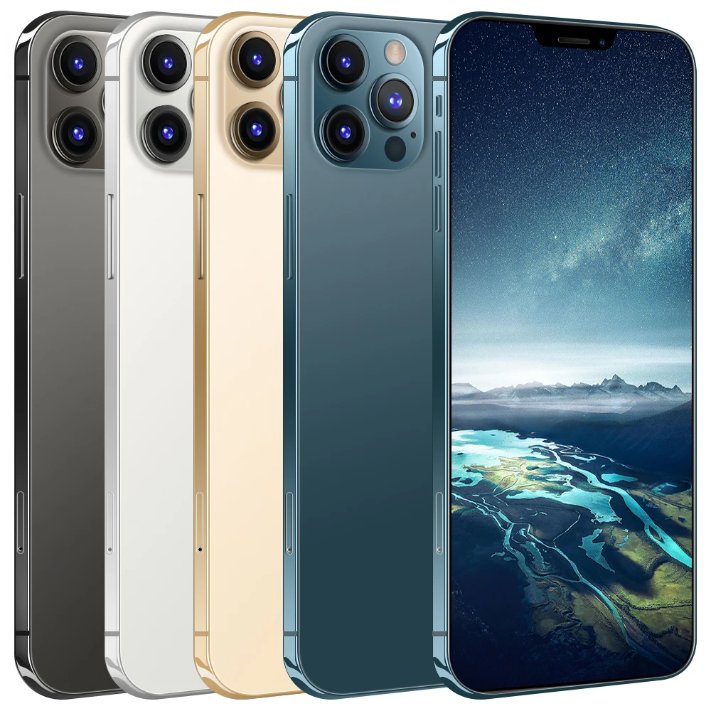  Заводская цена i12Pro Max 6 7 дюймовый мобильный телефон Android 8 + 256 Гб