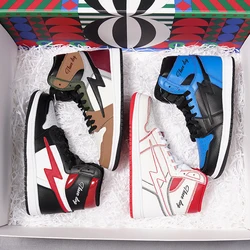 Custom Sneaker Manufacturer Small Orders Genuine Leather Retro Sports Shoes OG AJ Basketball Shoes For Men