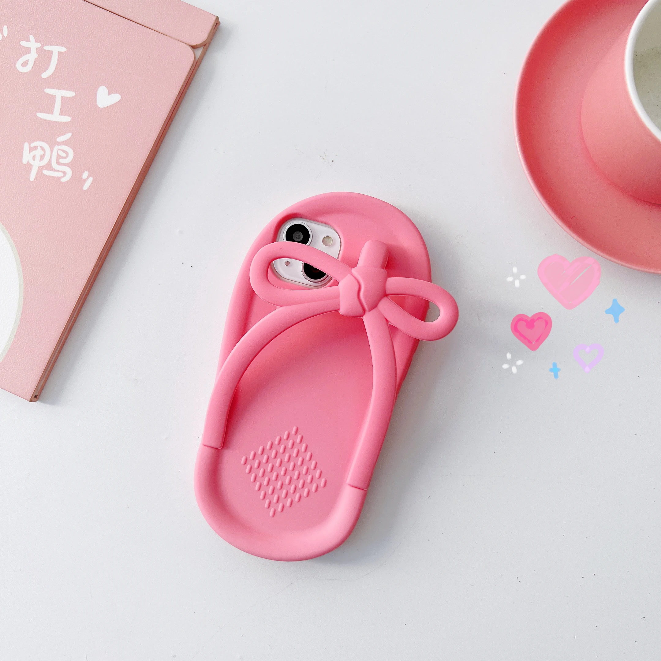 New Funny Slipper Phone Case for iPhone 13 Pro Max Silicone Case 7 8 Plus X XS 11 Pro for Apple 12 Cute