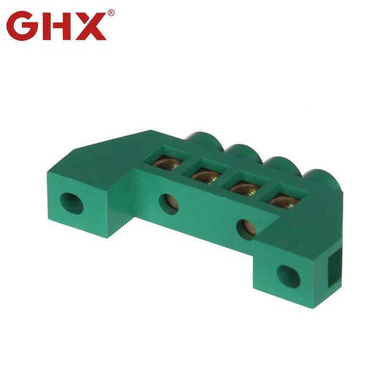 YL-001 whole plastic cover 4 ways  earth bar terminal block