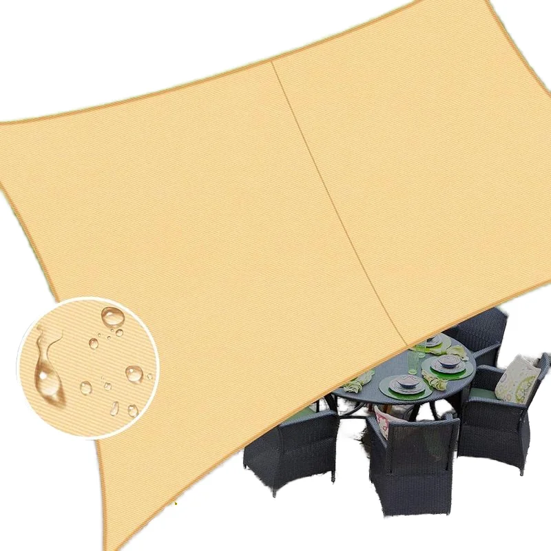 Wholesale shade sail outdoor triangular sun protection awning anti-UV canopy waterproof suitable for sunshade courtyard outdoor