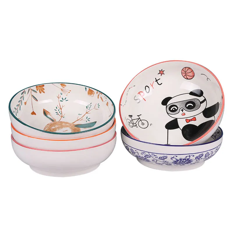 9 inch electronic bowl home Chinese tableware pattern large capacity stall soup manufacturers supply