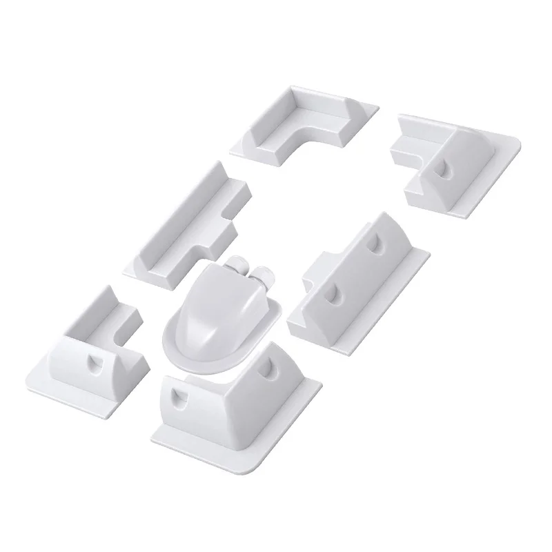 ABS No drilling required Glue Solar Panel Corner Mounting Bracket Installations UV Universal 7pcs For RV Marine Flat Roof