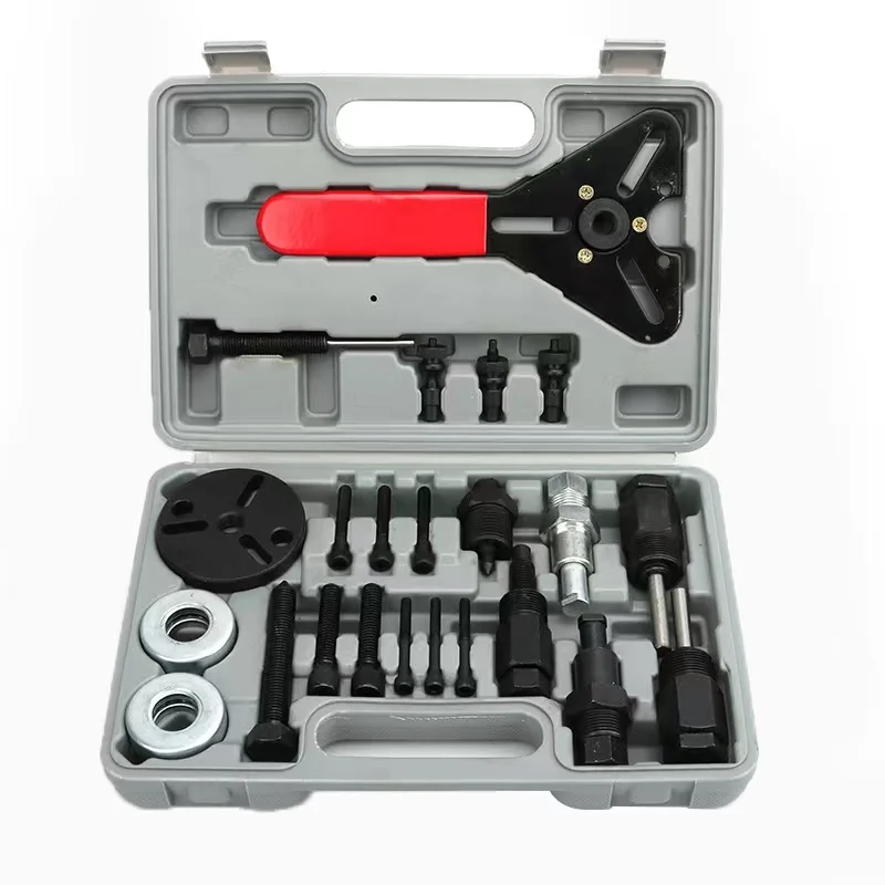23Pcs Car Air Conditioning Repair Tools Set Compressor Clutch Hub Puller Remover Installer Tool Kit Auto Repair Tools