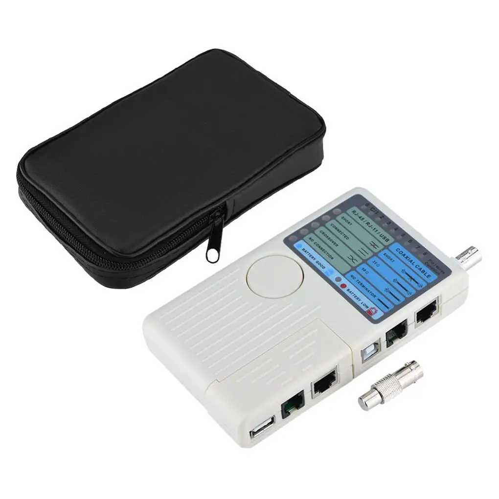 multifunctional tester RJ45 / RJ11 / USB / BNC Network Tester LAN Cable Tracker Detector