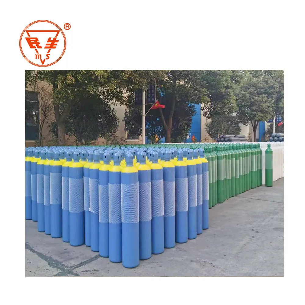 TPED WP150bar/200bar industrial steel cylinder 40L empty oxygen cylinders for sales