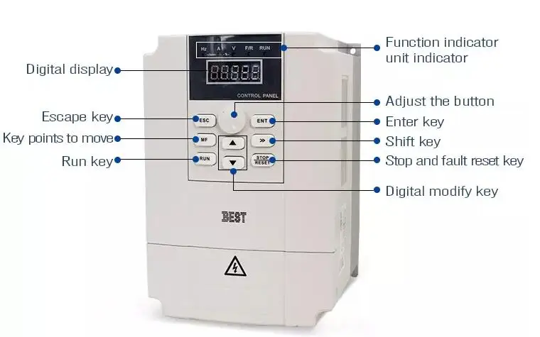 
Factory Supply 18A 4.0Kw 220V/380V 50-60Hz Input Frequency Cnc Router 1325 Machine Inverters 