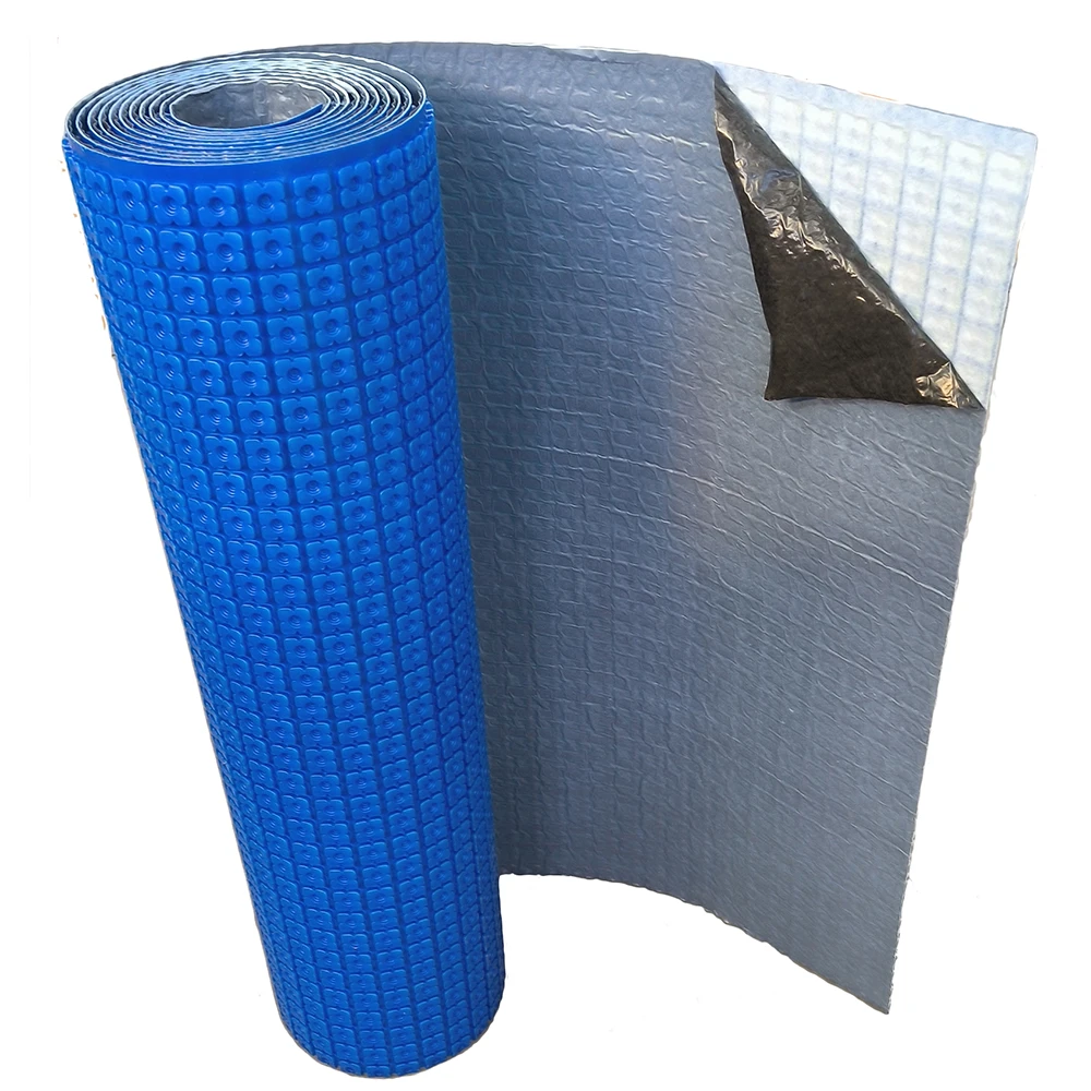 215 sqft Self-Adhesive Electric Underfloor Heating System with Radiant Floor Heating Mat Ditra Uncoupling Mat - 20m/roll