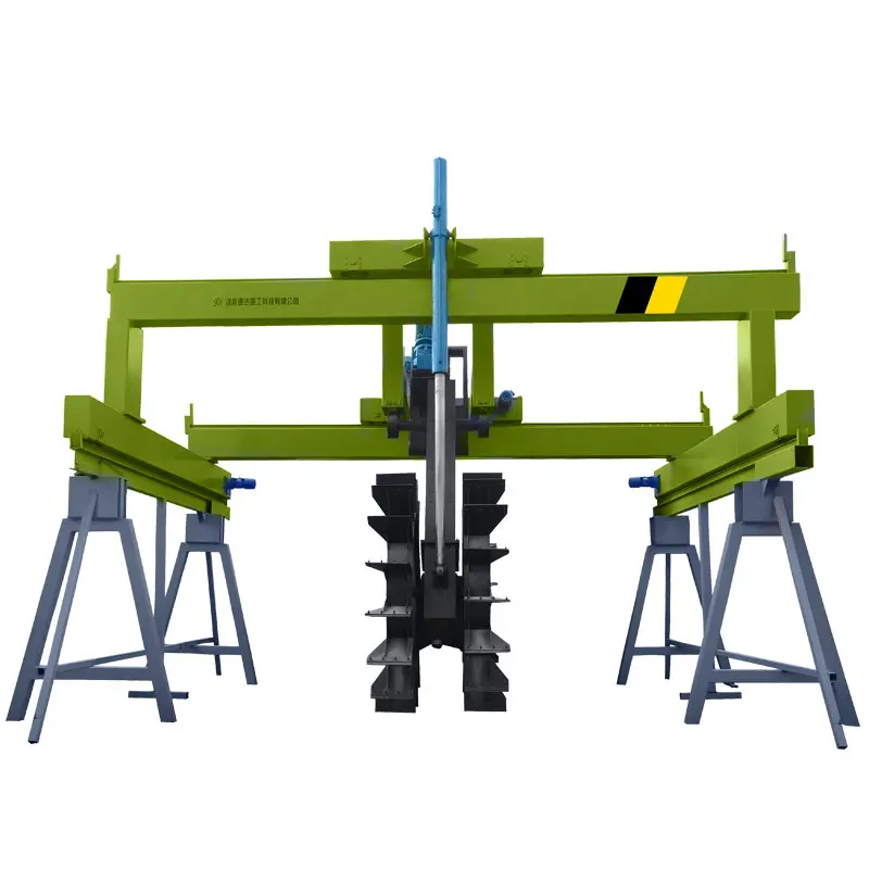 Wheel Type Electric Compost Turner Cow Manure Organic Waste Fertilizer House Making Machine