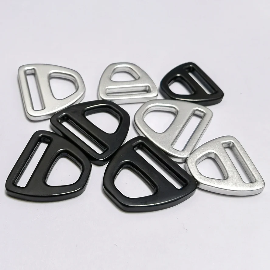 Metal Slide Safety Harness Release Matt Black D ring Metal Loop For Bag 20mm 25mm