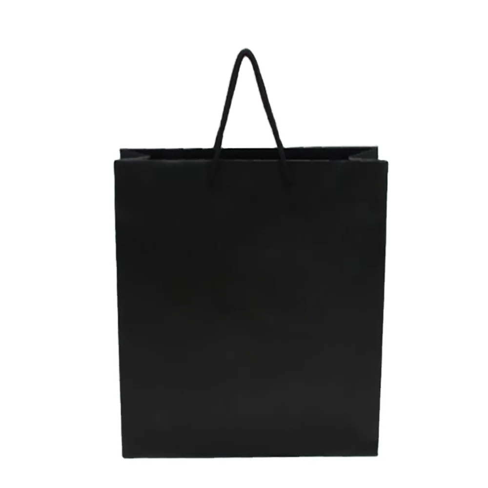 Shopping Clothing Packing Delivery Handbags Foldable Flat Pack Gift Boxes Portable Paper Bag