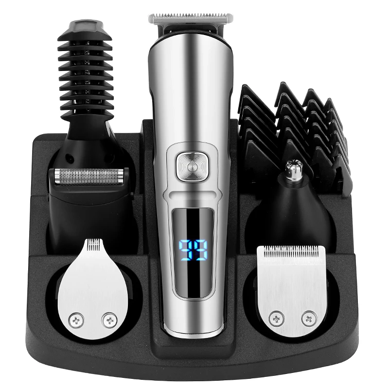 FK-8688T Waterproof 6 in 1professional Nose Hair Clipper Electric Trimmer Shaver Electric Razor Mens Grooming Kit Private Label