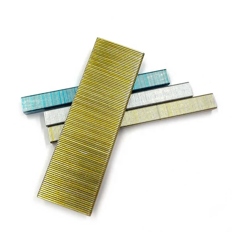 14mm Zinc Brass Plated Galvanized Steel Staples