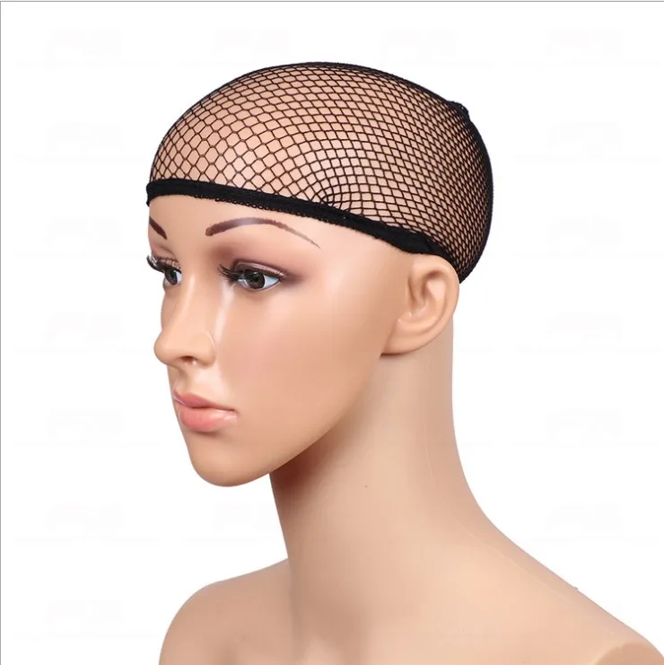 Manufacturers spot trade hair net  Europe and the United States faddish hair net  high elastic double head wig network wholesale