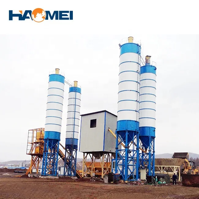 2024 New Low Cost Stationary Mini Concrete Short Load Batch Plant for Block Making