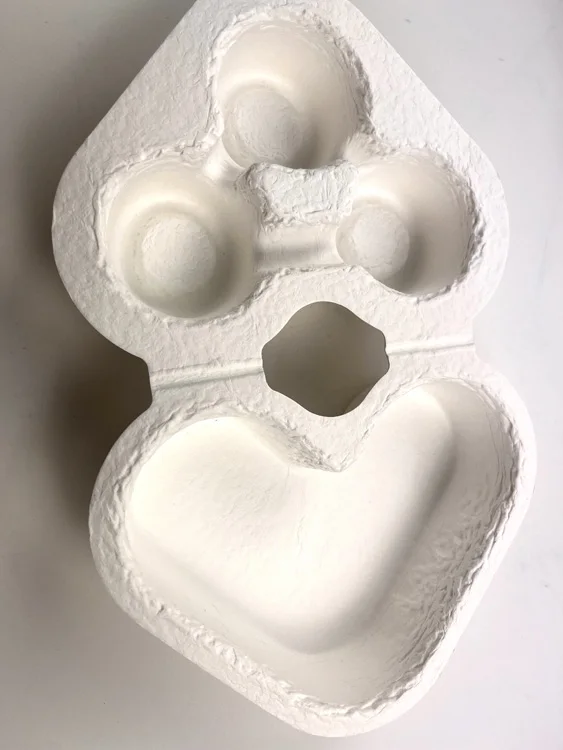 Eco  Friendly  Biodegradable Molded Pulp Products the thermoformable trays  plastic replaced insert Storage package  box