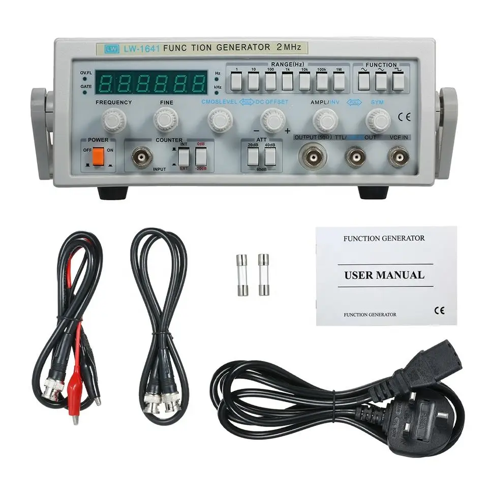 Longwei Factory sales Multi-function LW-1641 Wave Digital Function Signal Generator 0.1Hz-2MHz Frequency