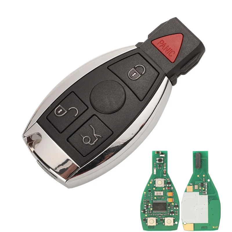 Smart Mercedes Benz 3 + 1 кнопки Автомобильный ключ NEC Чип совместимый 2000-2010 C E S класс 315 мГц Fsk Sprinter Viano vio FCC ID IYZ3317