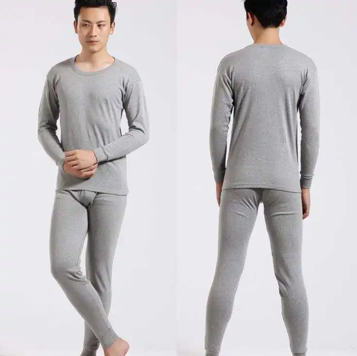 Прямая продажа с фабрики, модный мужской однотонный хлопковый базовый хлопковый свитер, костюм на осень и зиму, термобелье, оптовая продажа