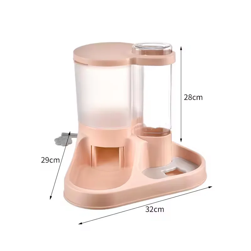 Wholesale Pet Dog Automatic Feeder Cat Automatic Drinker Dog Bowl Cat Basin Water Feeding Combination Bowl