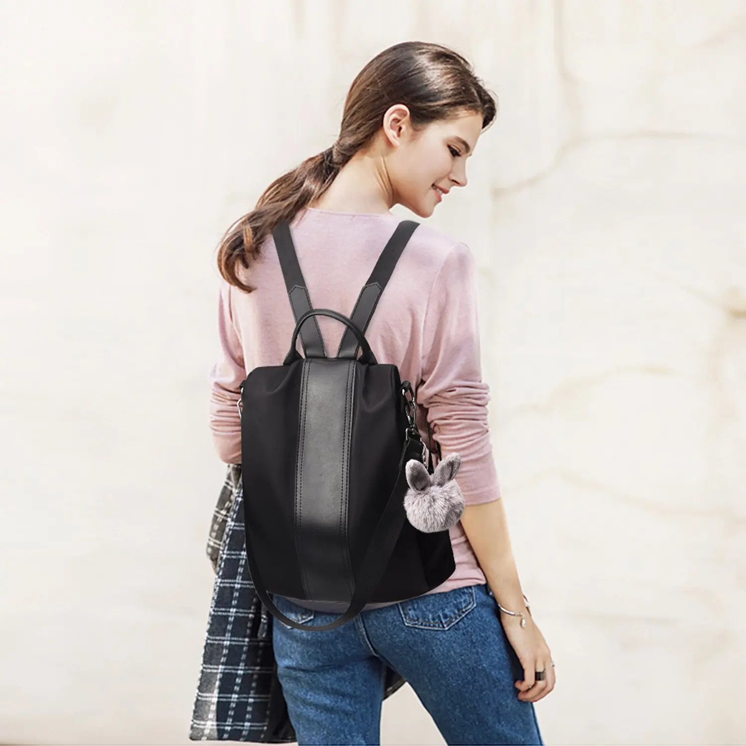 Wholesale Custom Black Unisex Mens Vintage Borse Zaino For Men Backpack Bags For Men Backpack Travel Bag Backpack