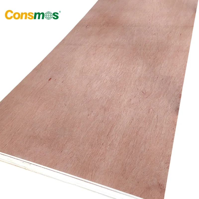 Linyi Consmos high quality okume plywood Bintangor plywood commercial plywood 2.7mm/3mm/18mm