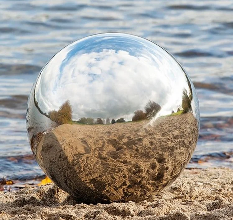 decorative brush 500mm stainless steel sphere / large garden decorative metal ball