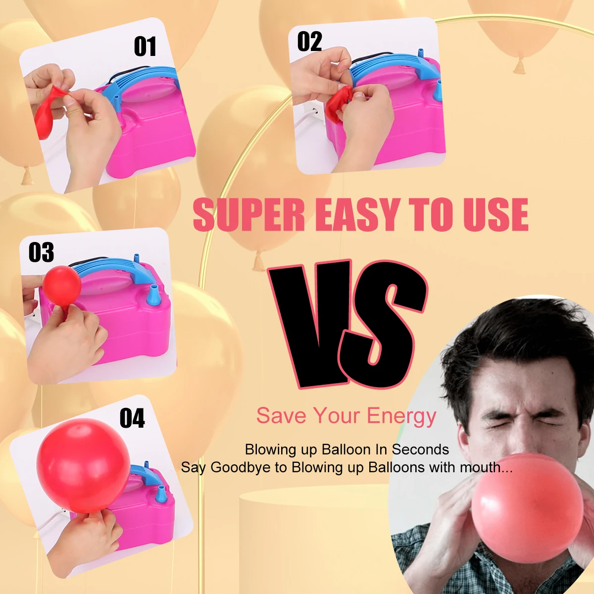 factory wholesale electric balloon inflator electric air balloon pump electric balloon pump for inflating