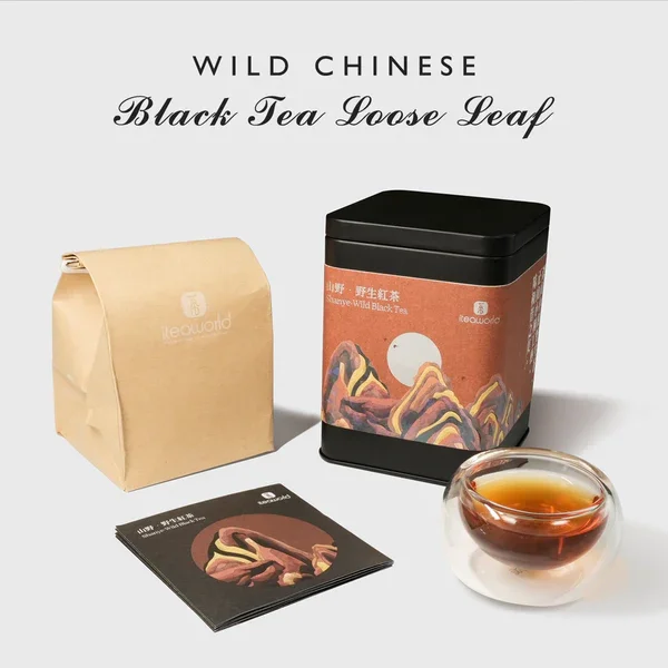 iTeaworld Chinese Wild Black Tea Organic Traditional Black Tea Leaves