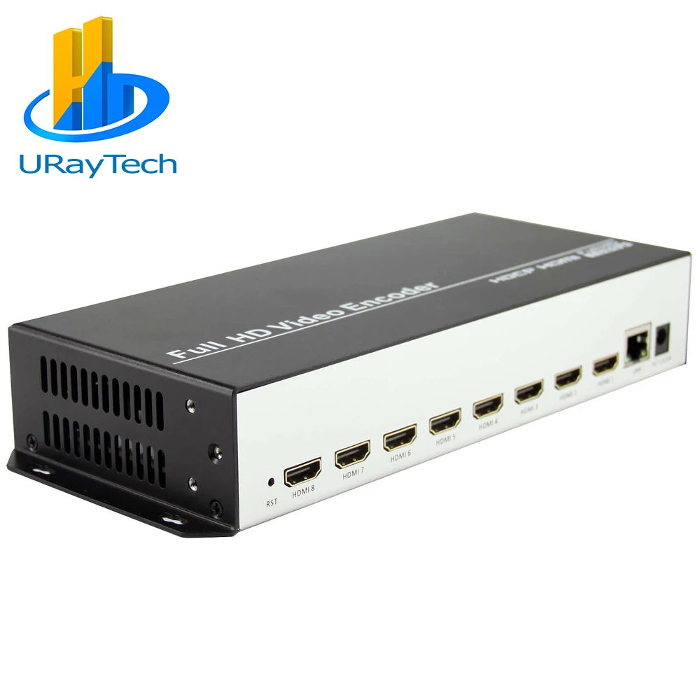 8 Channel H.265/h.264 HDMI Video Encoder for IPTV Live stream support RTMP RTMPS RTSP UDP HTTP and Facebook Youtube Wowza