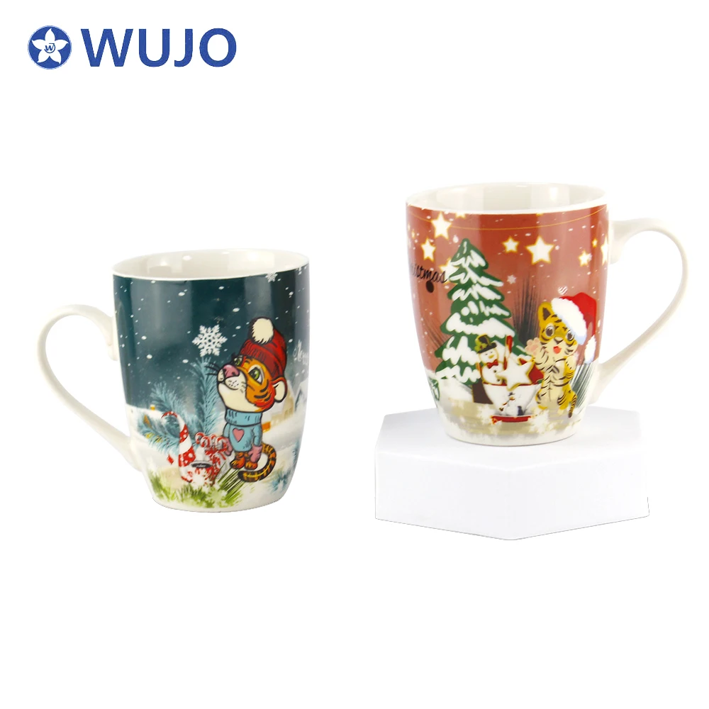 Christmas Decoration Ceramic Mug Cups High Quality 11oz Ceramic Custom Mug