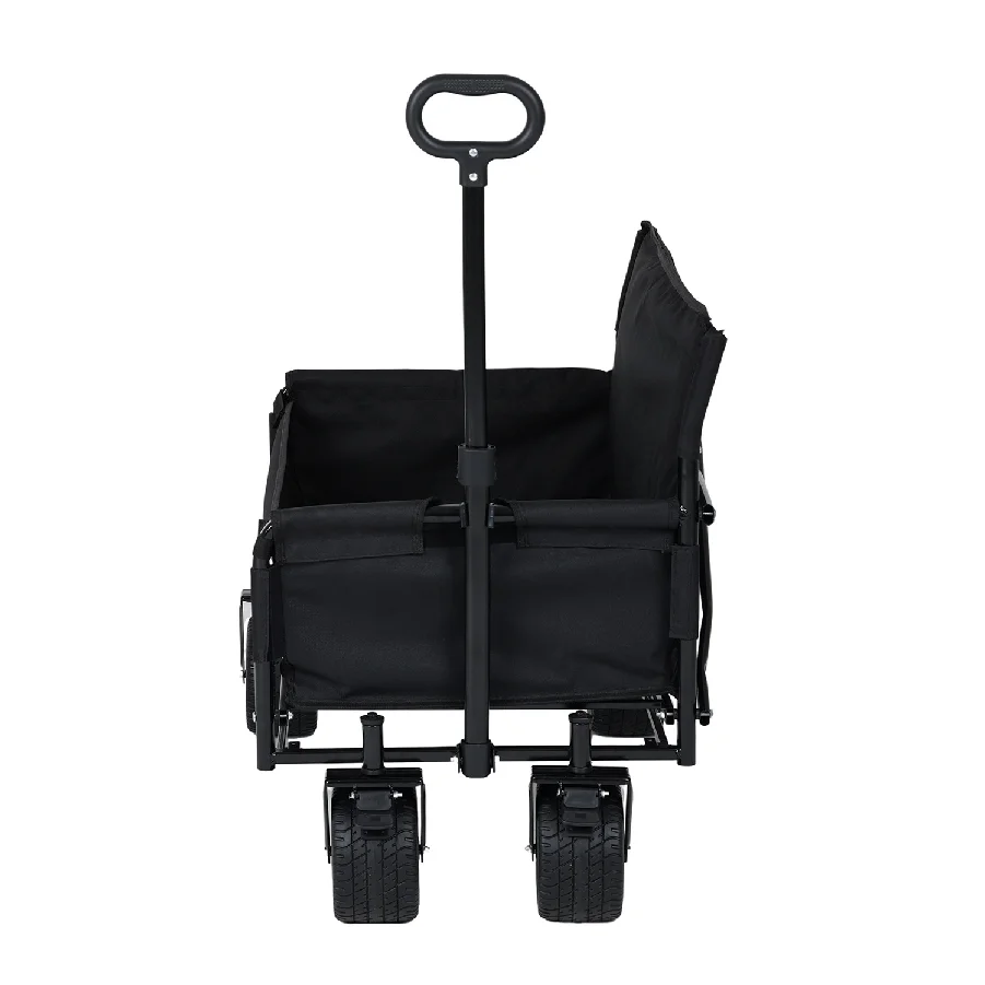 NPOTNew Camping Wagon Heavy Duty Oxford Fabric Multifunction Trolley With Polyvinyl Chloride Coating Adjustable Handle