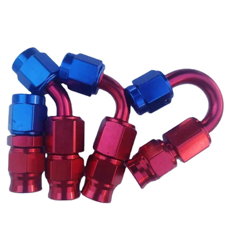 AN3 high performance racing fittings 3AN aluminum alloy swivel PTFE hose end fittings for Stainless PTFE hose